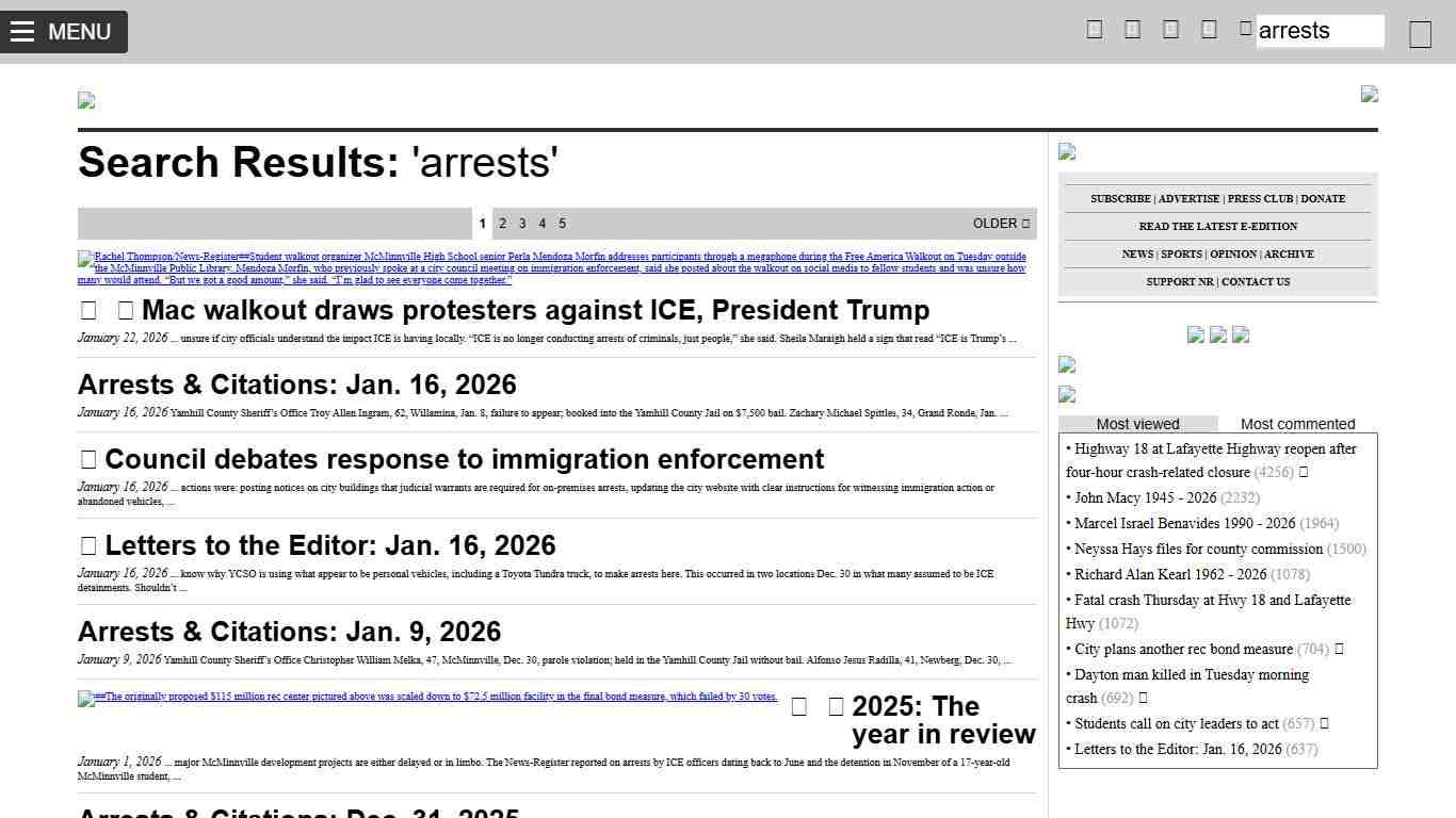 NewsRegister.com - News and information for McMinnville and Yamhill Valley, Oregon - wine country newspaper