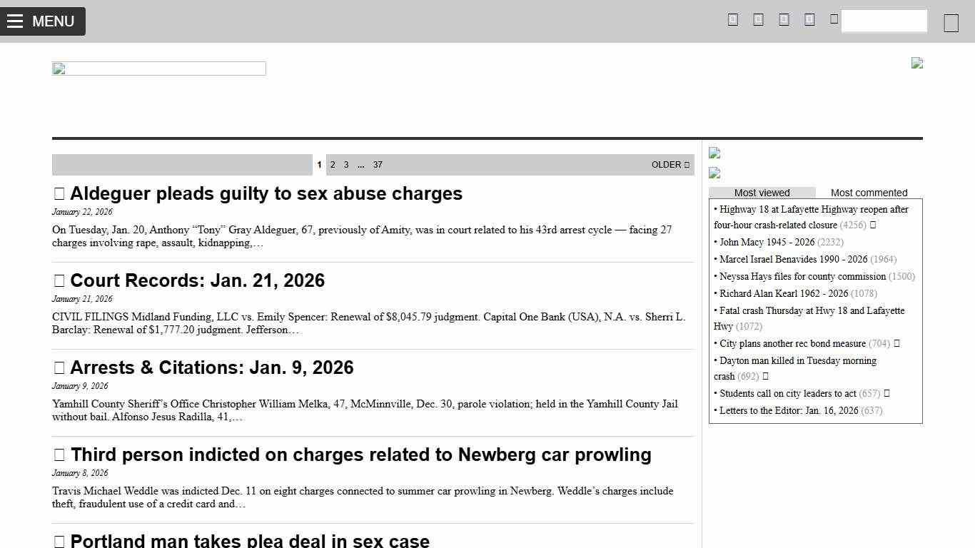 NewsRegister.com - News and information for McMinnville and Yamhill Valley, Oregon - wine country newspaper